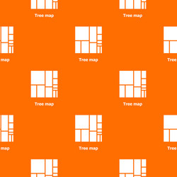 tree map pattern orange vector image