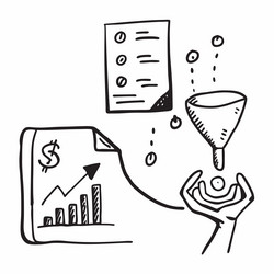 ai data mining and financial insights concept vector image