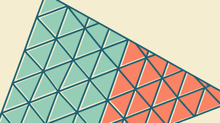 half-filled geometric triangle abstract pattern vector image
