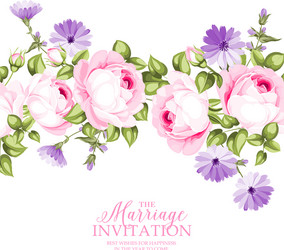 marriage invitation card Vector Image