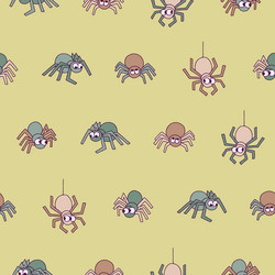 spider seamless pattern background for print vector image