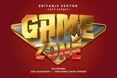 game event text effect editable vector image