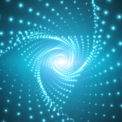 infinite triangular twisted tunnel vector image