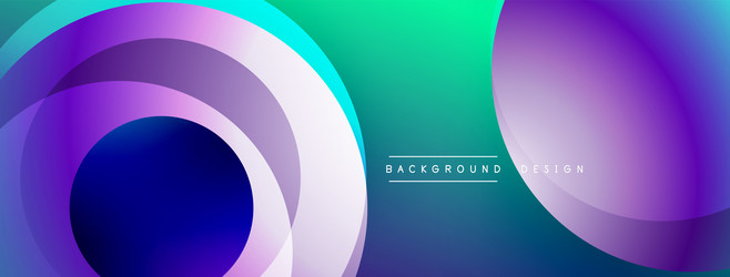 abstract gradients form overlapping circles vector image