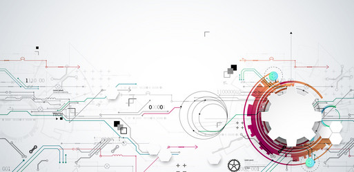 abstract technology concept circuit board high vector image
