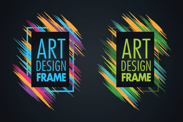 Frame for text modern art graphics vector