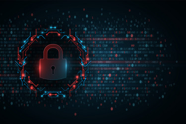 electronic circuit board lock abstract binary vector