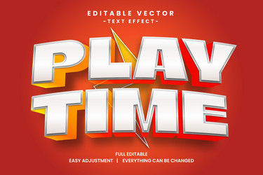 game event text effect editable vector