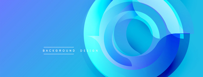 abstract blue layers create dynamic circular vector image