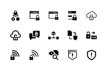 minimalist ai technology icons for branding vector image