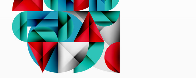 modern abstract composition with layered circles vector image