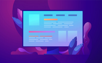 Modern Web Development Interface vector image