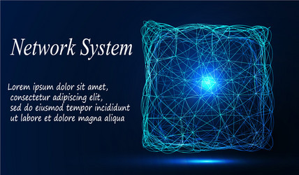 abstract background array and lines connection vector image