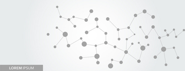 abstract connection structure science vector image