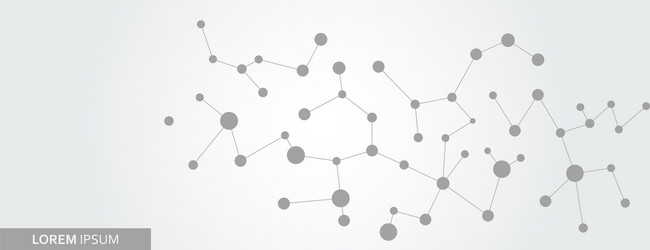 Abstract connection structure science vector