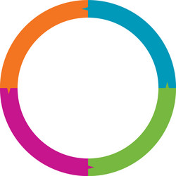 segmented circles from 2 to 20 parts circular vector image