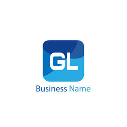 Initial letter gl logo template design Royalty Free Vector