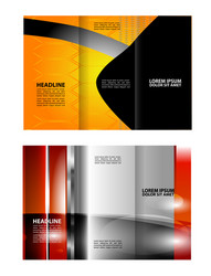 brochure folder leaflet background block for imag vector image