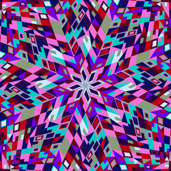 geometrical abstract round tiled mosaic pattern vector image