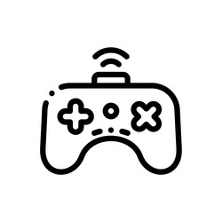 controller icon thin linear style design isolated vector image
