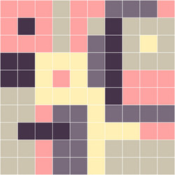 geometric seamless pattern with square vector image