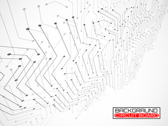abstract background with circuit board technology vector image