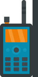 talkie radio icon flat style vector