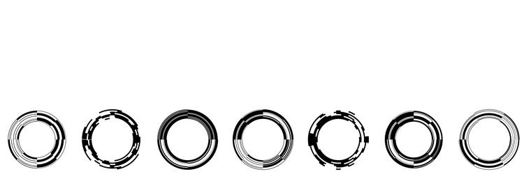 abstract gui ui geometric circle element vector image
