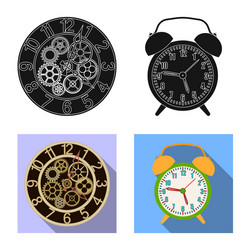 isolated object of clock and time symbol vector image