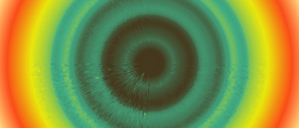 abstract circular background with dynamic rays vector image