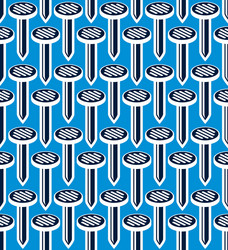continuous backdrop with three-dimensional nails vector image