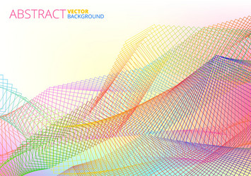Dynamic Abstract Lines Background vector image