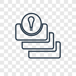 layer concept linear icon isolated on transparent vector image