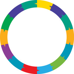 segmented circles from 2 to 20 parts circular vector image