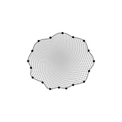 fish net isolated fishnet is a web-like tool vector