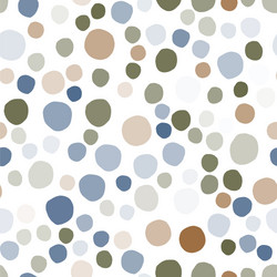 simple pebble seamless pattern on white vector image