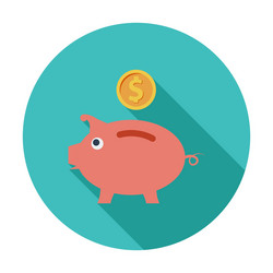 Piggy bank vector