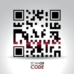 scan qr code design vector image