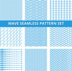 Seamless patterns set with scribbles lines vector