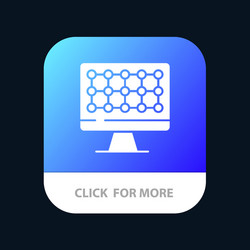 computer technology hardware mobile app button vector image