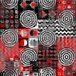 image with imitation of grunge datamoshing vector image