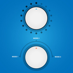 mode selection button vector image