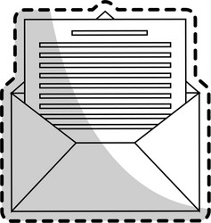 message envelope icon image vector image