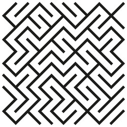 zigzag maze pattern angular abstract texture vector image