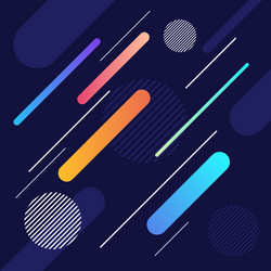 Dynamic Geometric Shape Pattern vector image