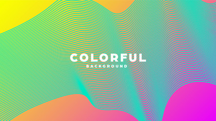 modern minimal colorful abstract background lines vector image