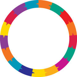 segmented circles from 2 to 20 parts circular vector image