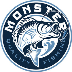 vintage fishing badges logo emblem labels Vector Image