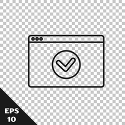 black line secure your site with https ssl icon vector image