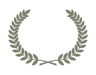 Golden laurel or olive greek wreath Royalty Free Vector